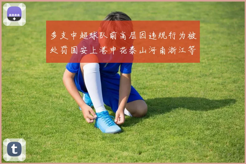 多支中超球队前高层因违规行为被处罚国安上港申花泰山河南浙江等队受影响
